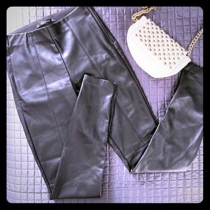 Zara leather pants Size Small (worn once!)